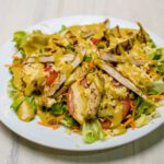 steak salad mana frango