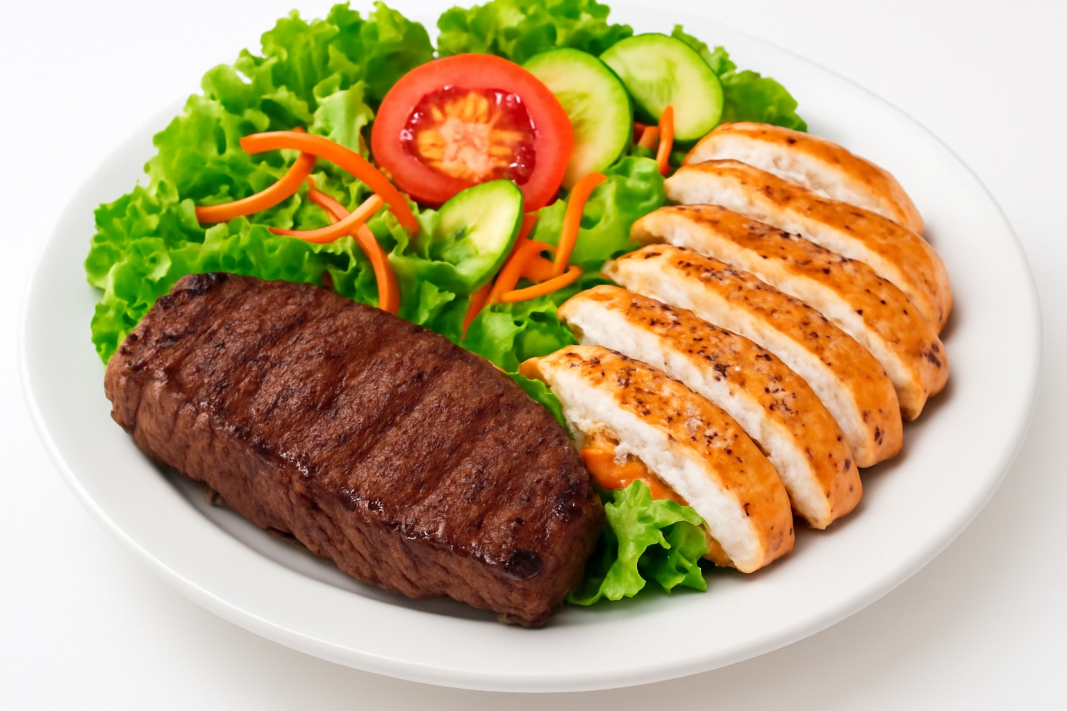 PICANHA COM FRANGO E SALADA (2)